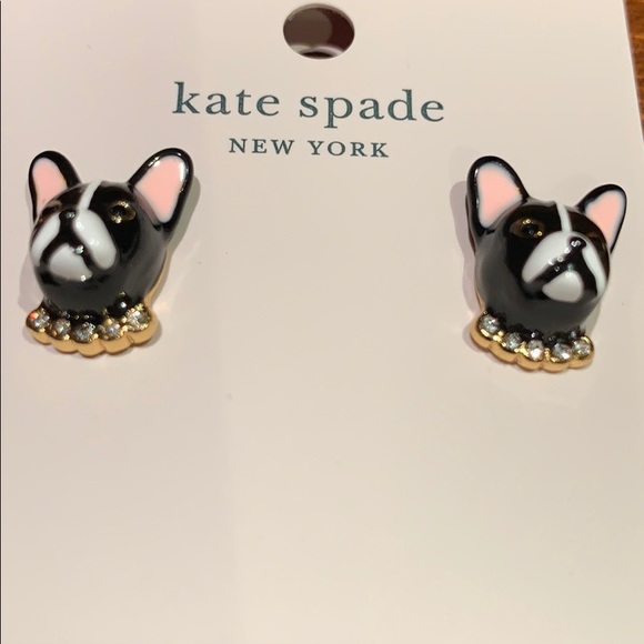 🆕Kate Spade ♠️ NY ma cherie Antoine Dog Earrings - Picture 4 of 5